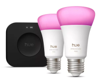 Philips Hue Zestaw startowy: 2 inteligentne żarówki White Color Ambiance - 1490239 - zdjęcie 1